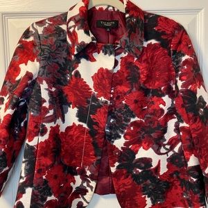 Talbots floral blazer Sz 4 Women’s business wear EUC
